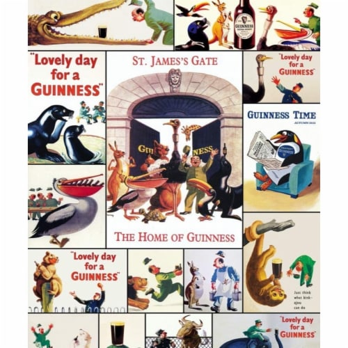 Guinness 808452 Guinness Beer Vintage Posters Puzzle - 1000 Piece Perspective: front