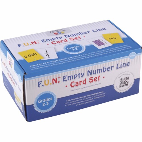 Learning Advantage 1540201 F U N Empty Number Line Card Set, Grades 2 to 3 Perspective: front