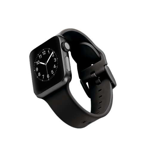 WITHit Smooth Silicone Watch Band - Black Perspective: front