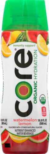Core Organic Watermelon Lemon Enhanced Beverage Perspective: front