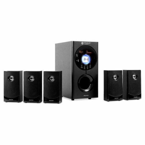 auna Active Concept 620 Home Cinema Speaker 5.1 Surround Sound System,  Black, 1 Piece - Baker's