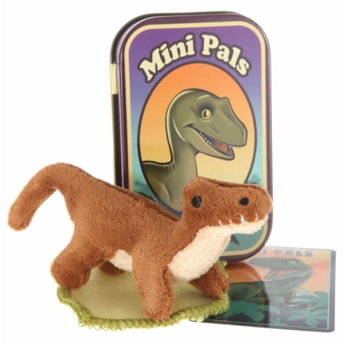 Giftable World T12-RAPPER Mini Pals Velociraptor Tin Perspective: front