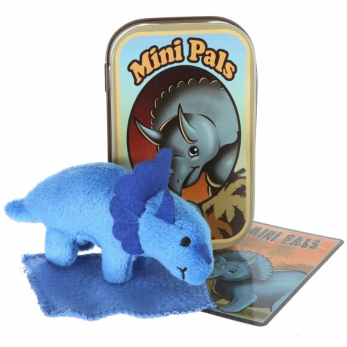 Giftable World T13-TTOP Mini Pals Triceratops Tin Perspective: front