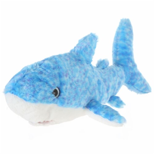Giftable World A15108 14 in. Plush Tie Dye Shark - Blue Perspective: front