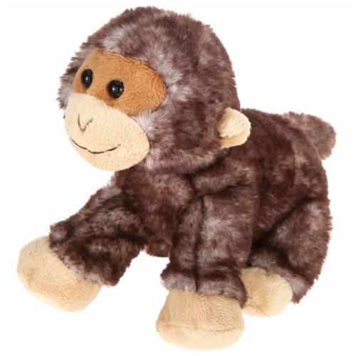 Giftable World A00049 7 in. Plush Lying Monkey Perspective: front