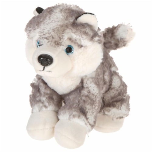 Giftable World A00048 7 in. Plush Lying Husky Perspective: front