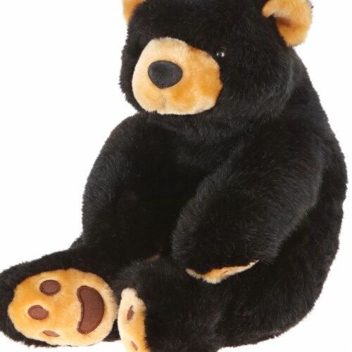 Giftable World B01021 21 in. Plush Bean Bear - Black Perspective: front