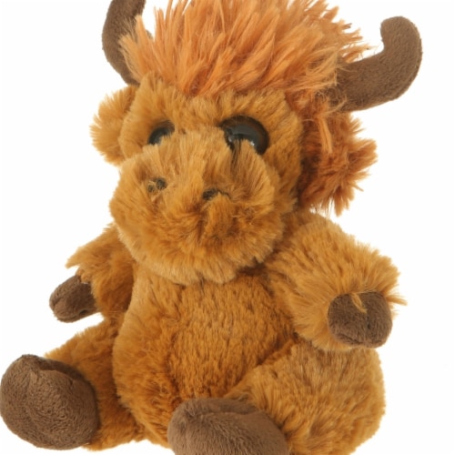 Giftable World A05027 7 in. Plush Mop Top Moose Perspective: front