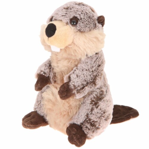 Giftable World A08069 8 in. Plush Standing Beaver Perspective: front