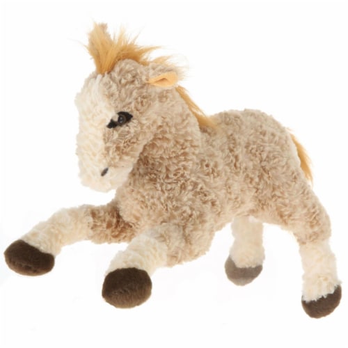 Giftable World A09004 11 in. Plush Horse - Light Brown Perspective: front
