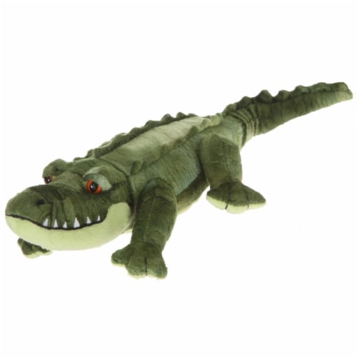 Giftable World A15018 14 in. Plush Alligator - Green Perspective: front