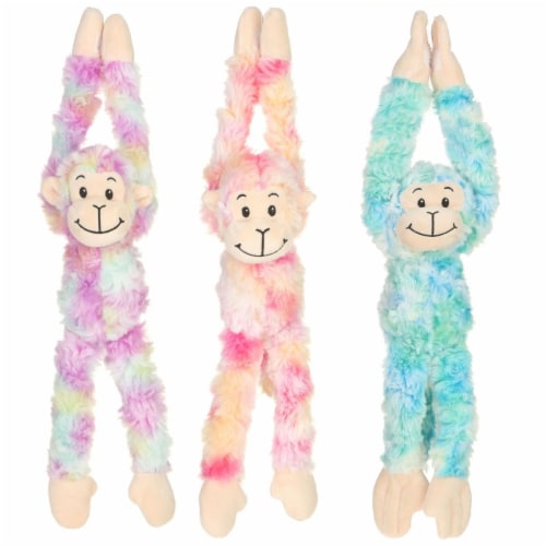 Giftable World A08070 12 in. Plush Long Arms Monkey - 3 Assorted Color Perspective: front