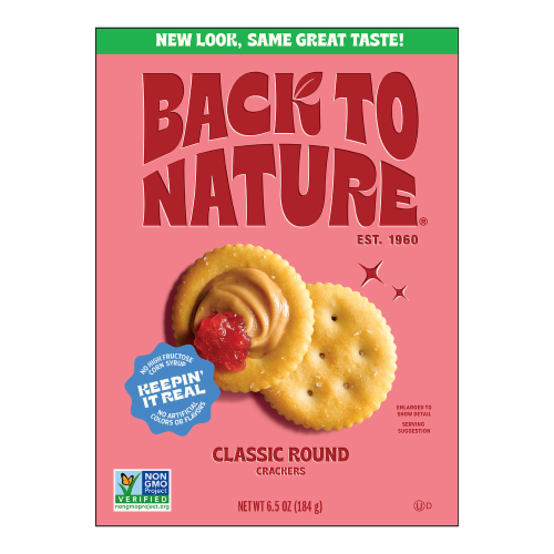 Back to Nature Classic Round Crackers Perspective: front