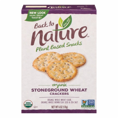 Back To Nature Organic Stoneground Wheat Crackers 6 Oz Fred Meyer