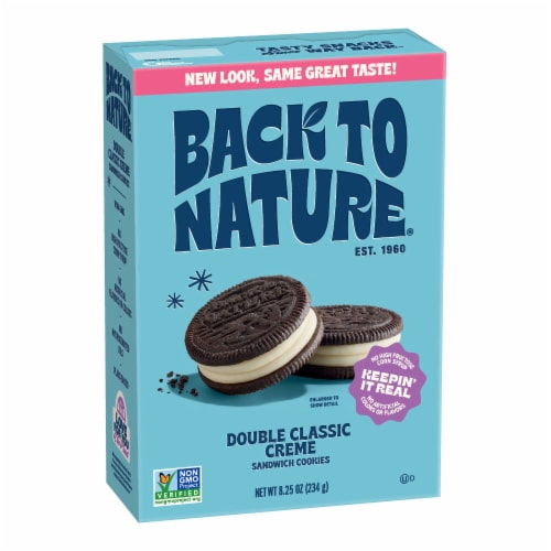 Back to Nature® Double Classic Creme Sandwich Cookies Perspective: front