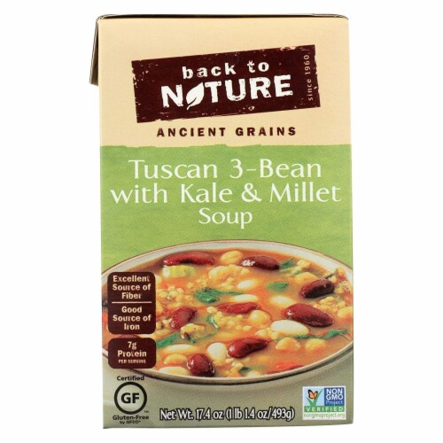 Back To Nature, Soup Tuscan 3Bean Kale, 17.4 Oz, (Pack Of 6) Perspective: front