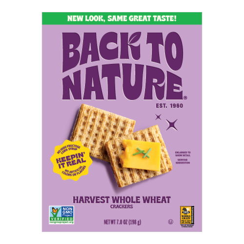 Back to Nature® Harvest Whole Wheat Crackers Perspective: front