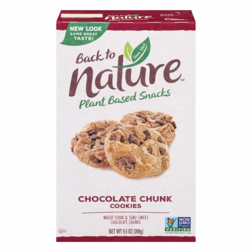 Back to Nature Chocolate Chunk Cookies Box Perspective: front