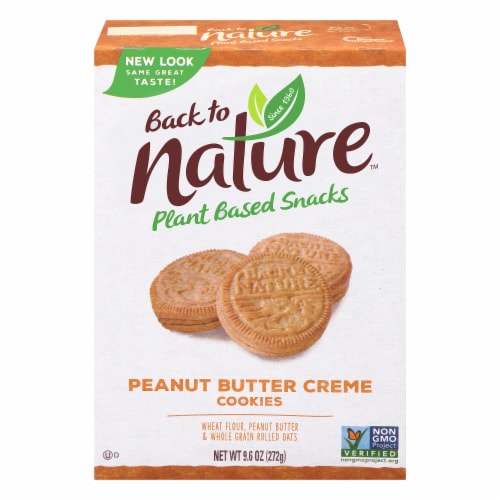 Back to Nature Peanut Butter Creme Cookies Perspective: front