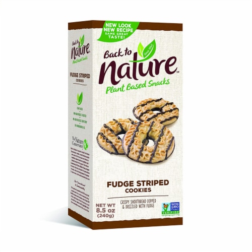 Back to Nature Fudge Striped Cookies Perspective: front
