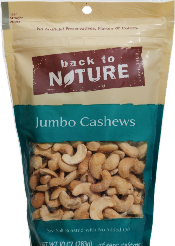 Back to Nature Jumbo Cashews Perspective: front
