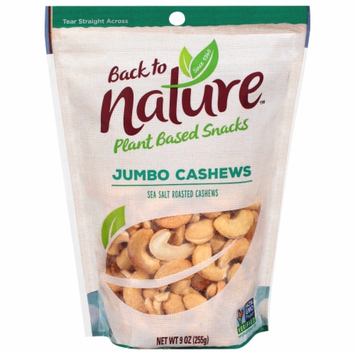 Back To Nature™ Jumbo Sea Salt Roasted Cashews Perspective: front