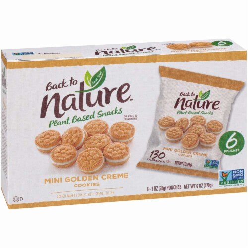 Back to Nature™ Mini Golden Creme Cookies Perspective: front