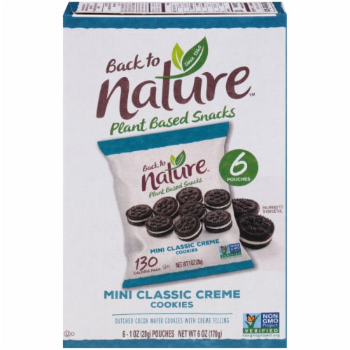 Back to Nature™ Plant Based Mini Classic Creme Cookies Perspective: front