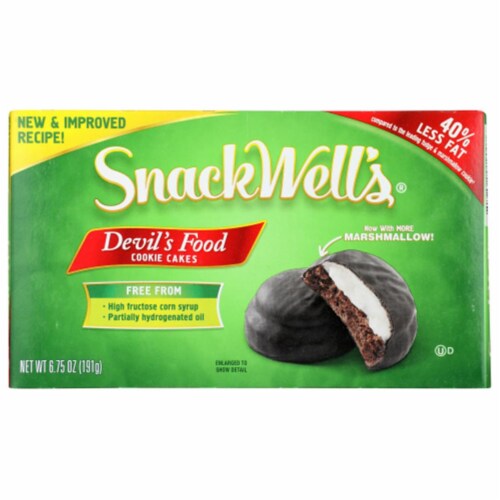 SnackWell's Devil's Food Cookie Cakes Perspective: front