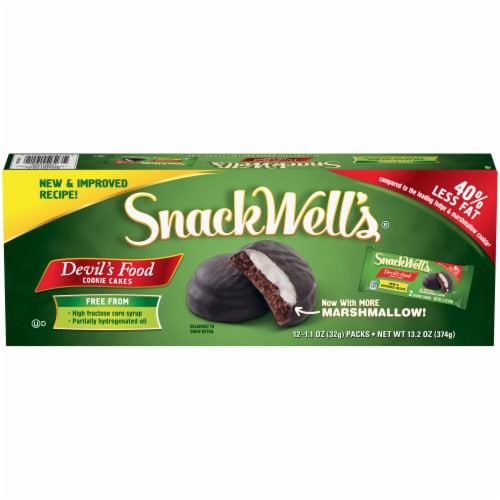 SnackWell's Devils Food Cookie Cakes Multipack 12 Count Perspective: front