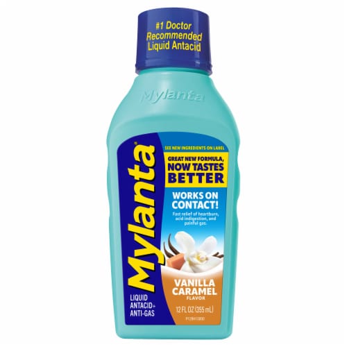 Mylanta® Vanilla Caramel Flavor Liquid Antacid & Antigas Perspective: front