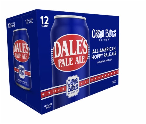 Oskar Blues Brewery Dale's Pale Ale Beer Perspective: front