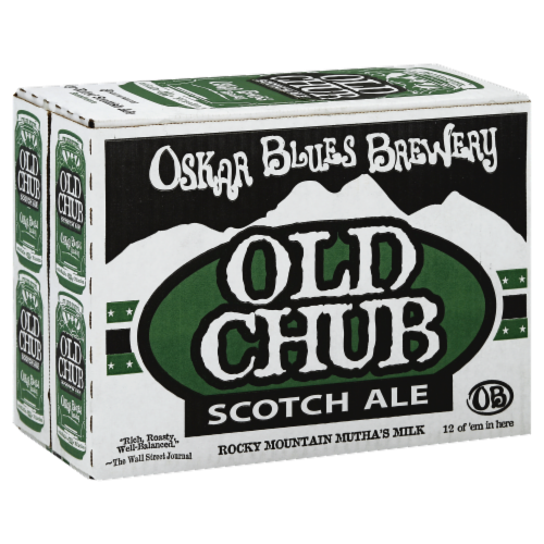Oskar Blues Brewery Old Chub Scotch Ale Beer Perspective: front