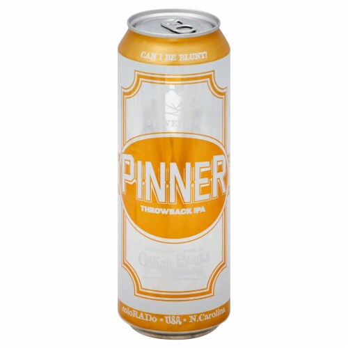 Oskar Blues Pinner Throwback IPA Perspective: front
