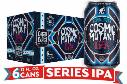 Oskar Blues Cosmic Mutant IPA Beer Perspective: front