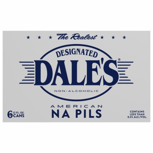 Dale's Designated Dale's® Non-Alcoholic American NA Pils Perspective: front