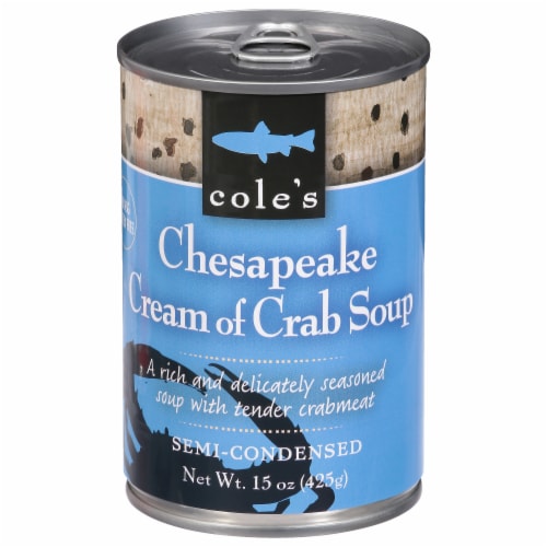 Cole's Chesapeake Cream of Crab Semi Condensed Soup Perspective: front