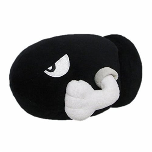 Nintendo 807186 Super Mario Bros Bullet Bill Plush - 6 in. Perspective: front