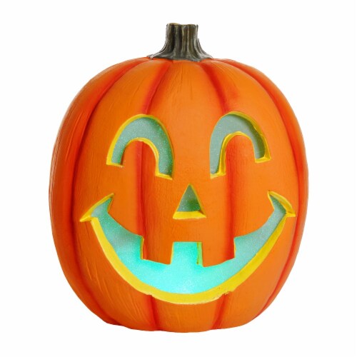 Pan Asian Smiling Jack-O'-Lantern Blow Mold - Orange Perspective: front