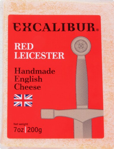 Excalibur Red Leicester Handmade English Cheese Perspective: front