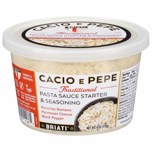Briati® Cacio E Pepe Traditional Pasta Sauce Starter & Seasoning Perspective: front