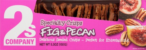 2S Company Fig and Pecan Crisps Perspective: front