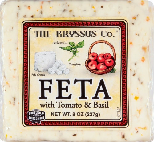 The Kryssos Co® Feta Cheese with Tomato & Basil Perspective: front