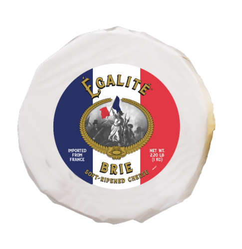 Egalite Brie Soft-Ripened Cheese Perspective: front