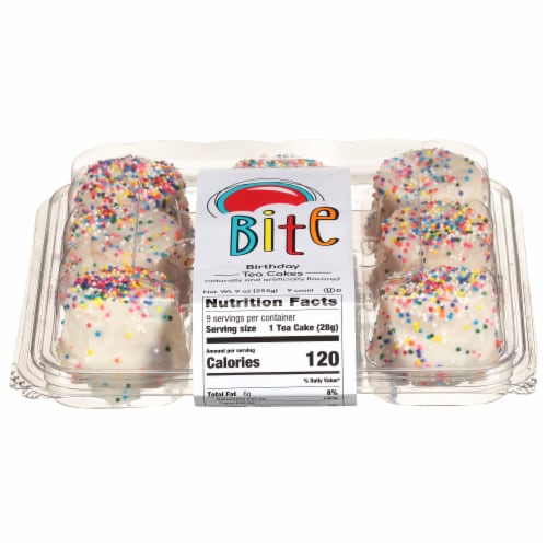 Bite Birthday Tea Cake Perspective: front