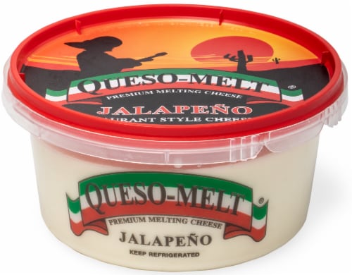 Queso-Melt Jalapeno Premium Melting Cheese Perspective: front