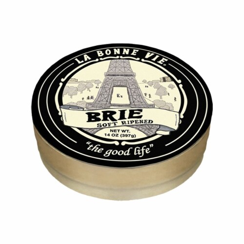 La Bonne Vie Soft Ripened Brie Cheese Perspective: front