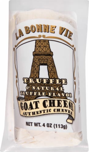 La Bonne Vie Truffle Goat Cheese Log Perspective: front
