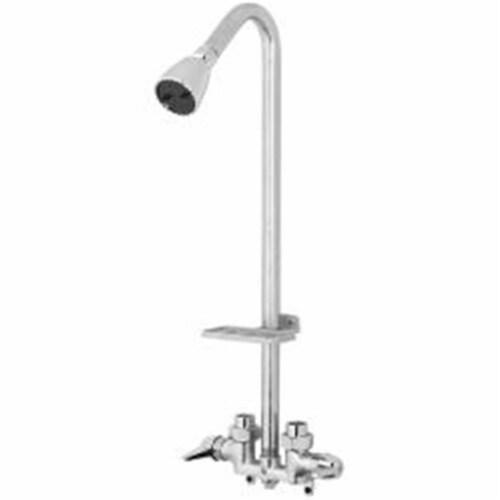 1-Spray Outdoor Utility Shower Faucet in Chrome (Valve Included) 1-Spray Outdoor Utility Shower Faucet in Chrome (Valve Included)