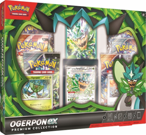 Pokemon Ogerpon EX Premium Coll Box Perspective: front